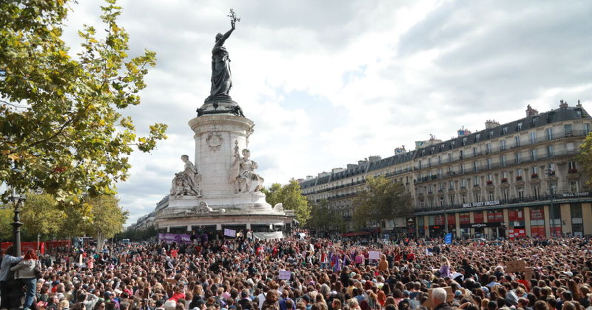 Fransa’da binlerce kişi tecavüz mağduru “Gisele Pelicot” için bir araya geldi
