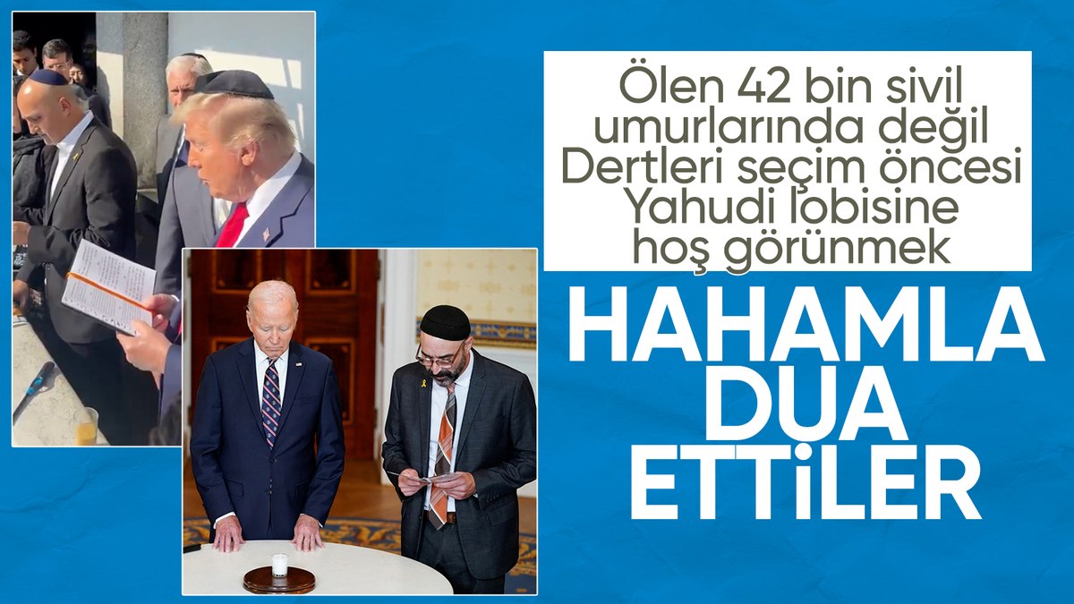 Joe Biden ve Donald Trump hahamlarla dua etti