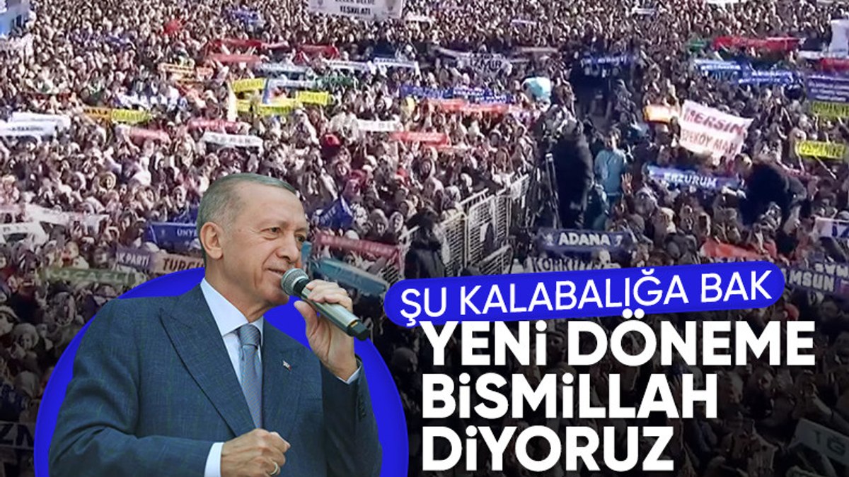 AK Parti’de kongre günü: Cumhurbaşkanı Erdoğan, salon önündeki 60 bin kişiye seslendi