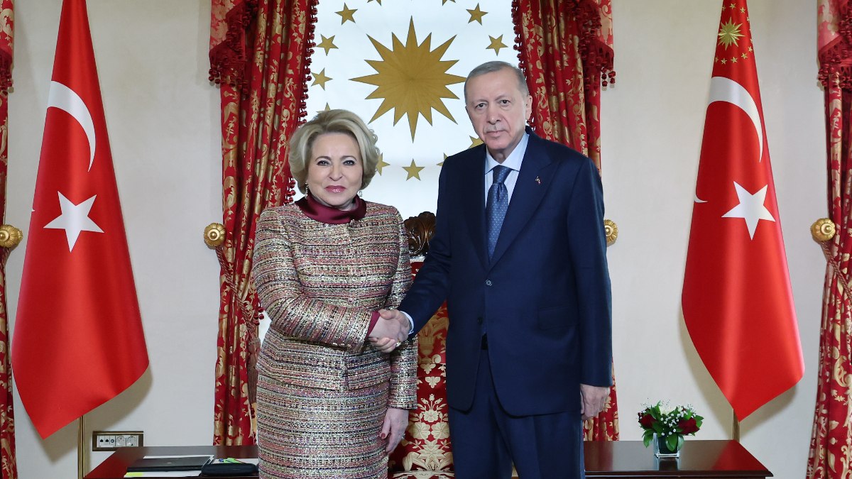Cumhurbaşkanı Erdoğan, Rusya Federasyon Konseyi Başkanı Matviyenko ile görüştü