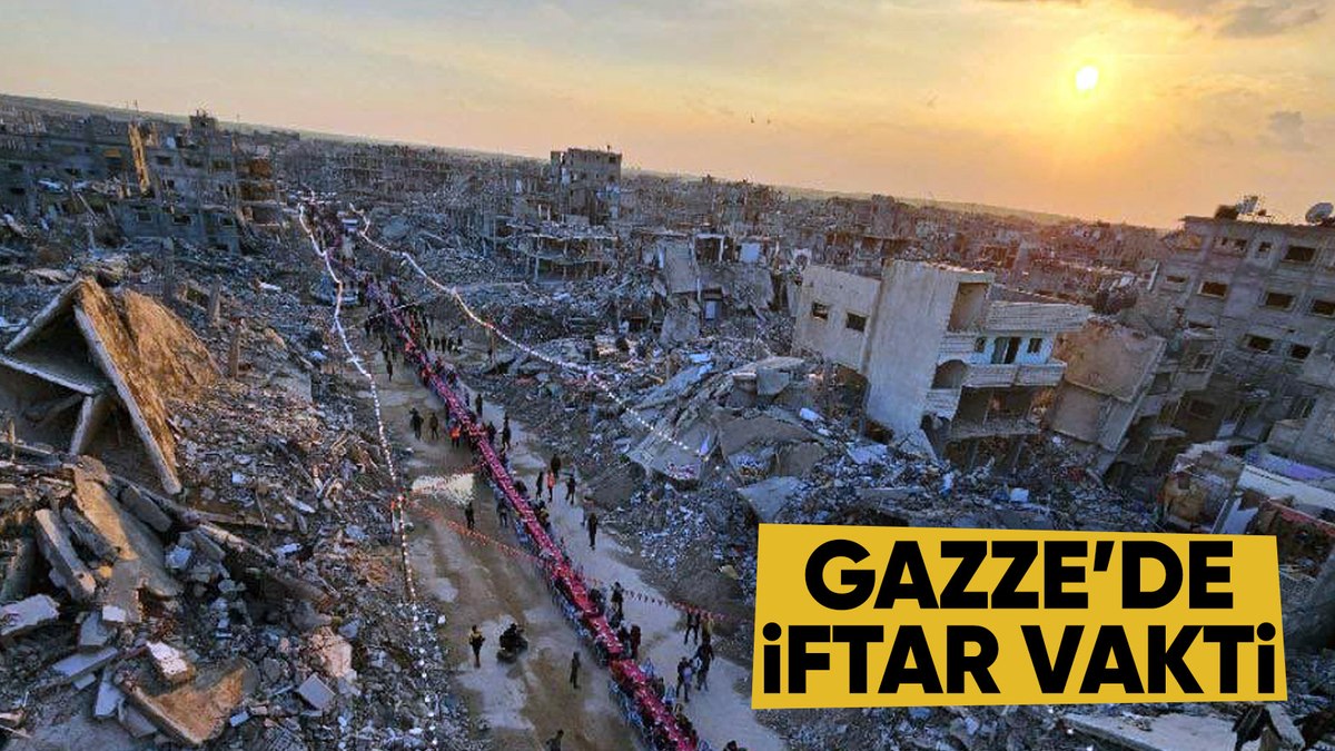 Gazze’de Ramazan ayının ilk iftarı