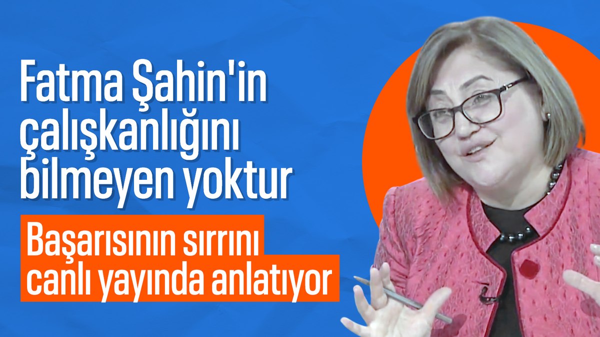 Fatma Şahin, katıldığı programda çalışma temposunu anlattı